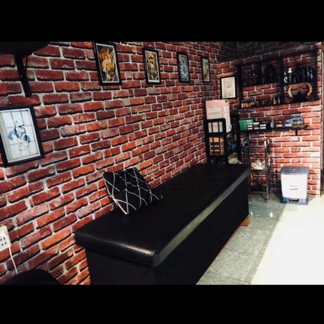 Giấy dán tường giả gạch đỏ khổ 1m2