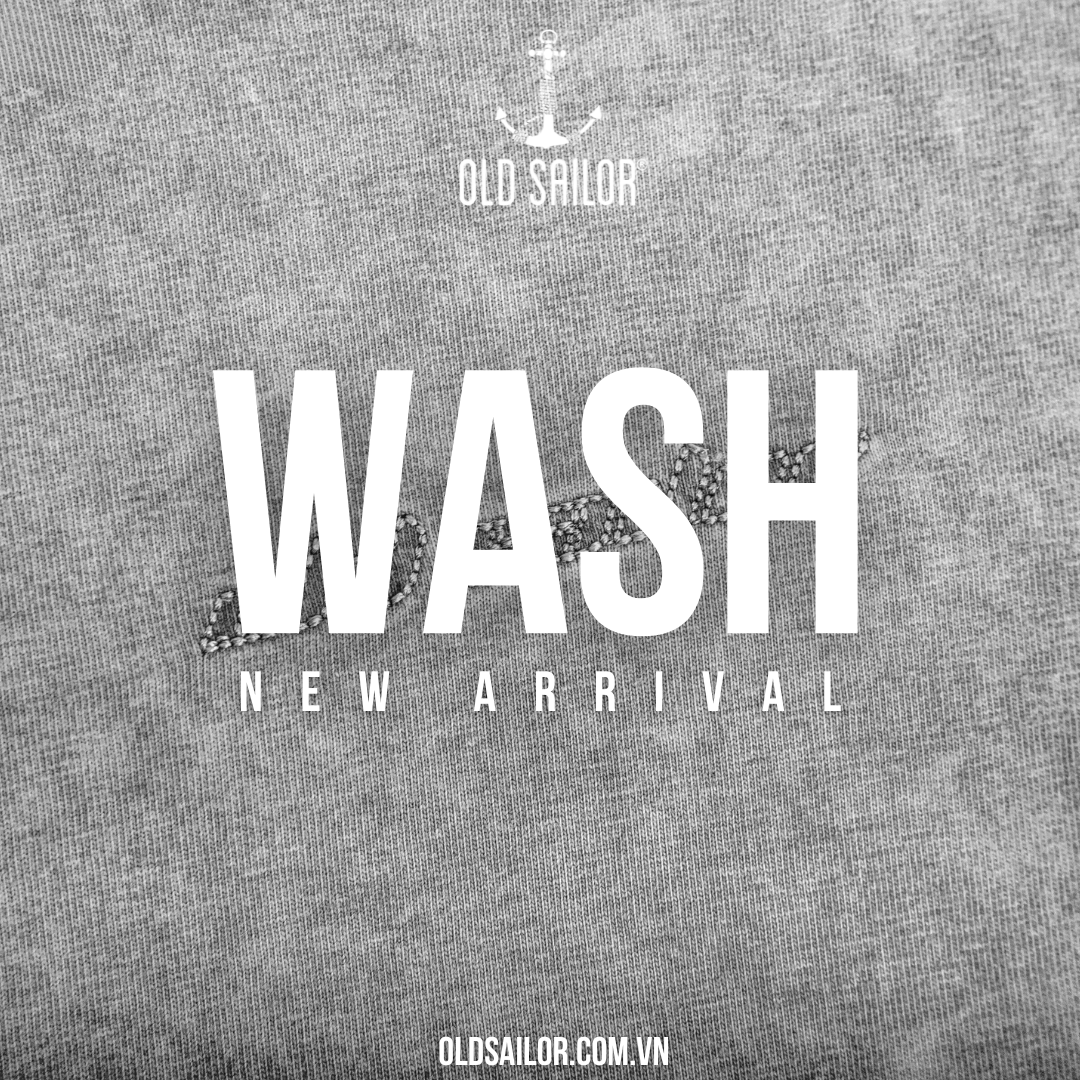 Áo thun wash đá nam old sailor - 33011 - big size upto 5xl