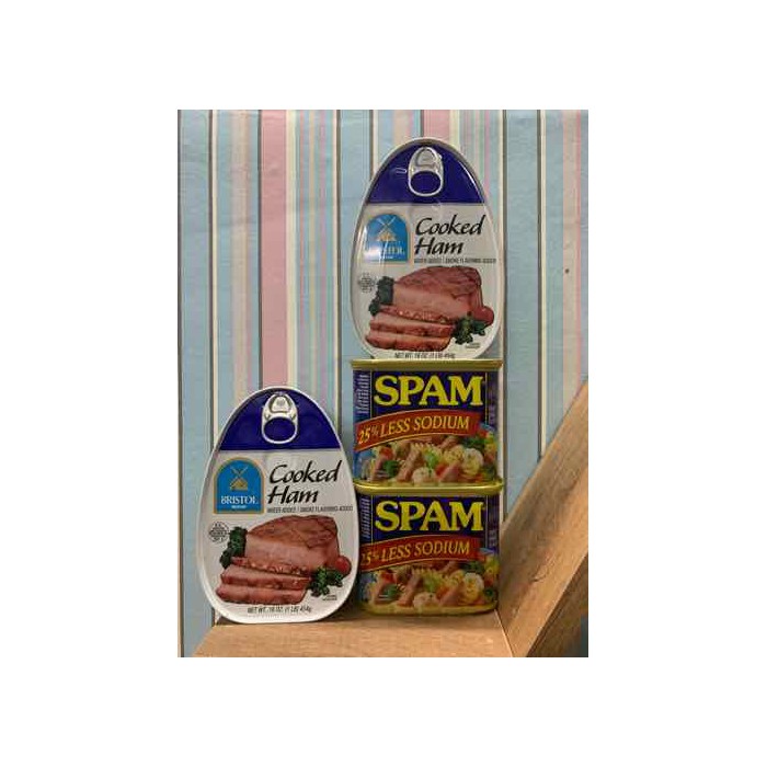 Thịt hộp mỹ cao cấp cooked ham bristol 454g