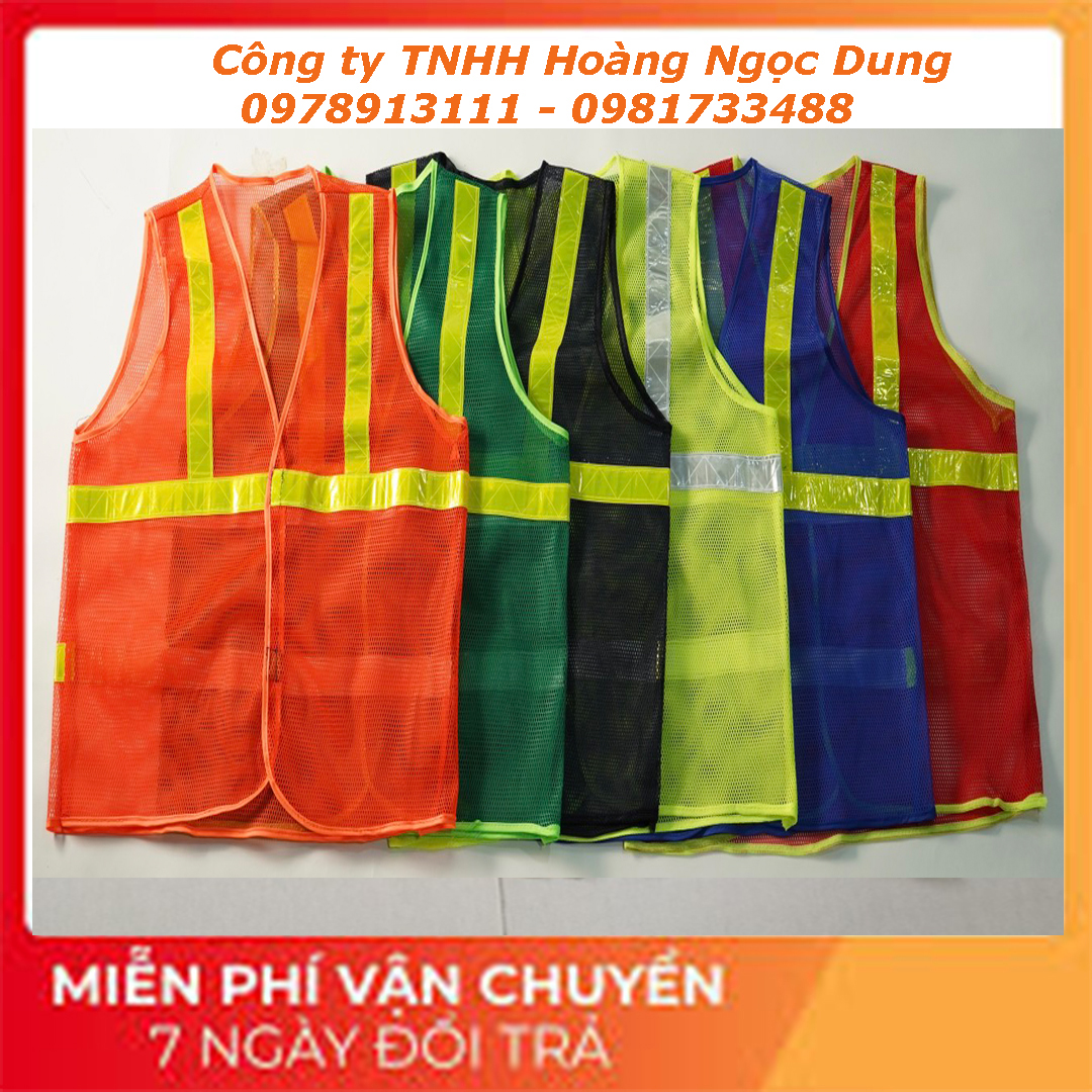 Áo bảo hộ lao động, áo lưới phản quang, áo lưới bảo hộ lao động, áo lưới công trình xây dựng