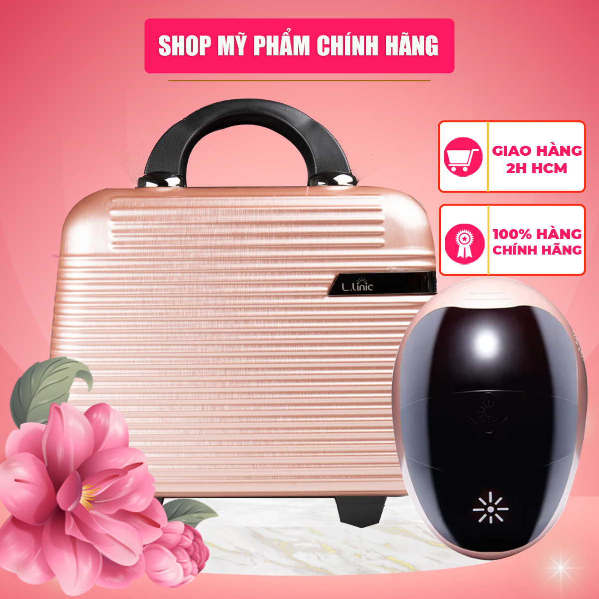 Mặt nạ LED chuyên sâu Cao Cấp L.Linic Intensive Led Mask Premium - Màu vàng hồng