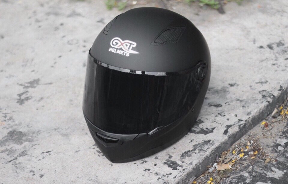 [HCM]Mũ Fullface GXT đen nhám chính hãng bảo hành 12 tháng