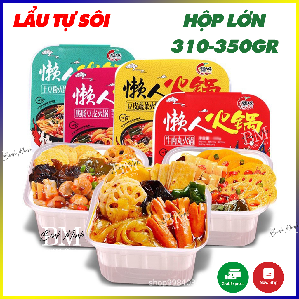 [HỘP LỚN 300-350GR] Lẩu tự sôi - Ăn vặt lẩu tự sôi