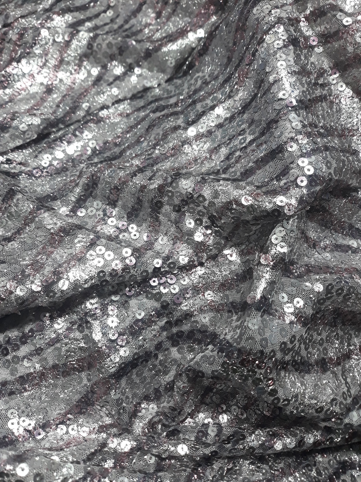 KHÚC VẢI REN ĐÍNH KIM SA [MÀU XÁM] [1m5]