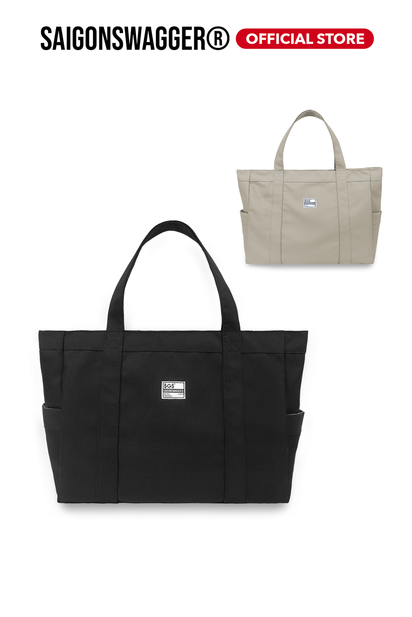 Túi tote túi đeo vai saigonswagger® magical covering tote bag ngăn chống sốc laptop 15.6 inch