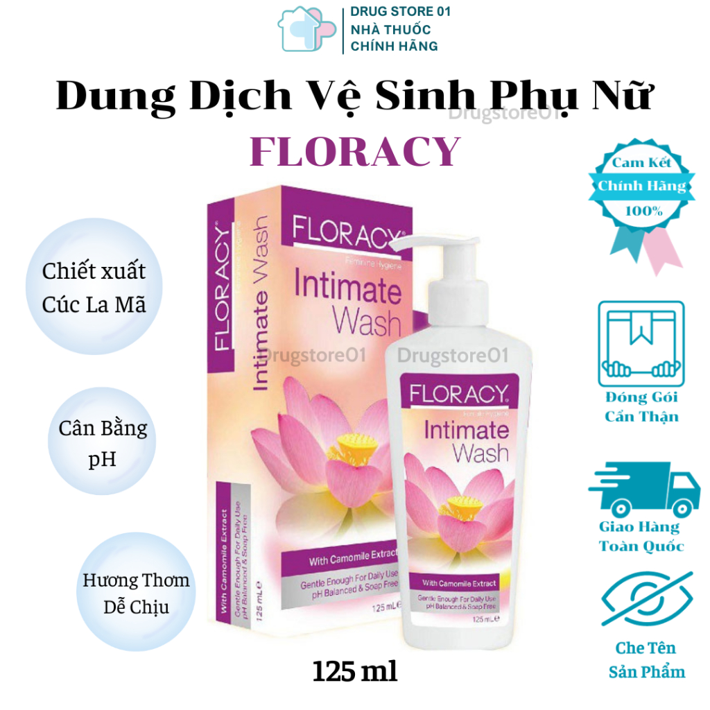 Dung dịch vệ sinh phụ nữ thổ nhĩ kỳ floracy intimate wash 125ml