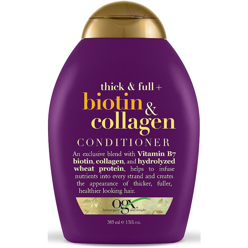 Dầu xả kích thích mọc tóc OGX Thick and Full Biotin and Collagen Conditioner 385ml