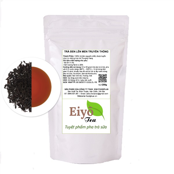 TRÀ ĐEN LÊN MEN TRUYỀN THỐNG VIỆT NAM ( Dùng pha trà sữa, trà chanh, làm trà KombuCha ).