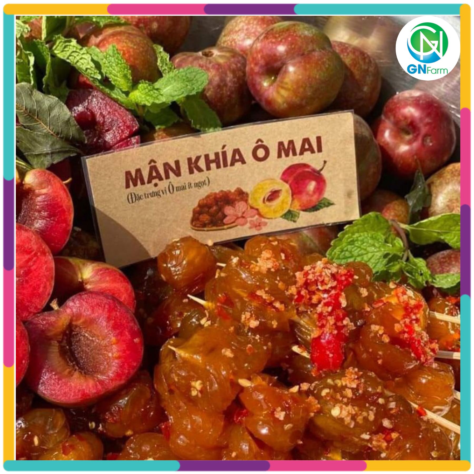 Ô mai mận cơm sấy dẻo mứt mận khía muối ớt chua cay ăn là ghiền - túi 500g/1kg