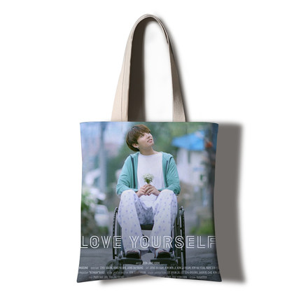 Túi tote nữ đeo vai in hình nhóm nhạc BTS Love Yourself nhiều mẫu mã giá cực tốt