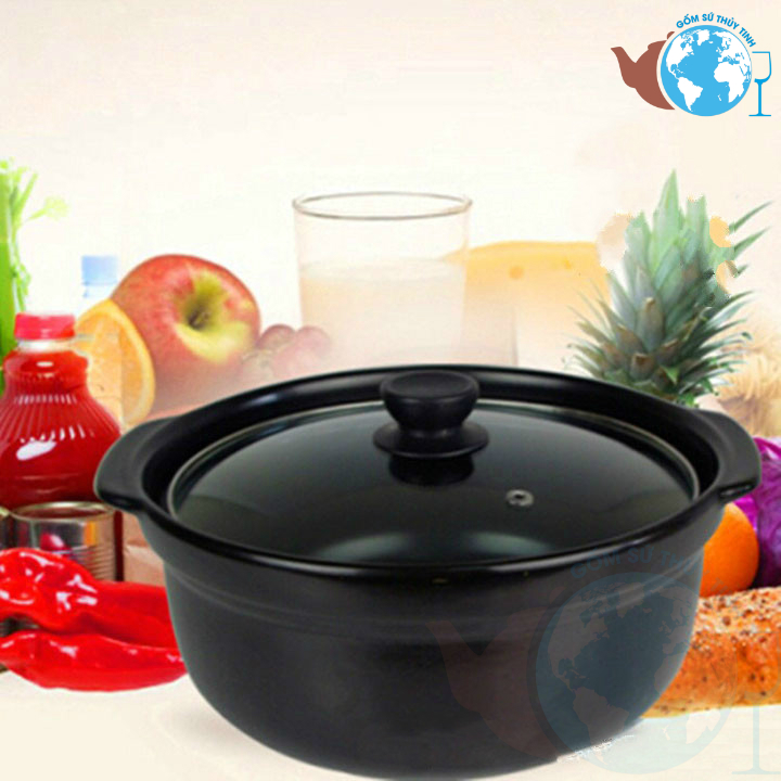 Nồi đất hầm gà, hầm thịt cỡ lớn 3.5 lít, nồi kho cá,  nấu canh, NỒI ĐẤT LỚN 3.5L