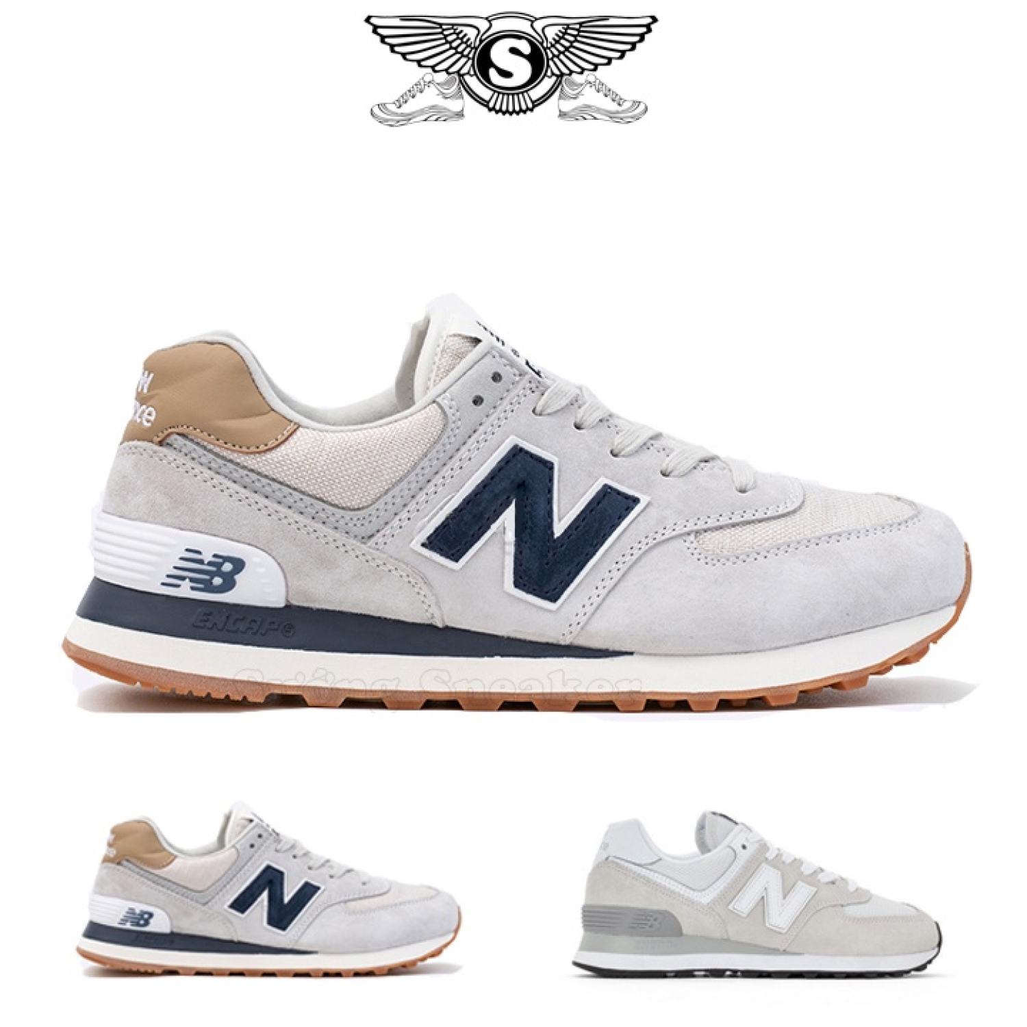 Giày nb 574 xanh than 11 nam nữ cao cấp full box quality