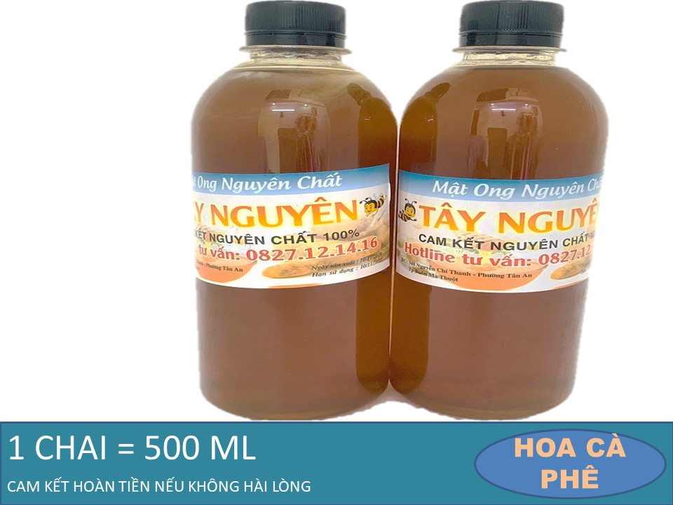 2 lít mật ong hoa cà phê daklak -nguyên chất 100% rất thích hợp làm quà tặng