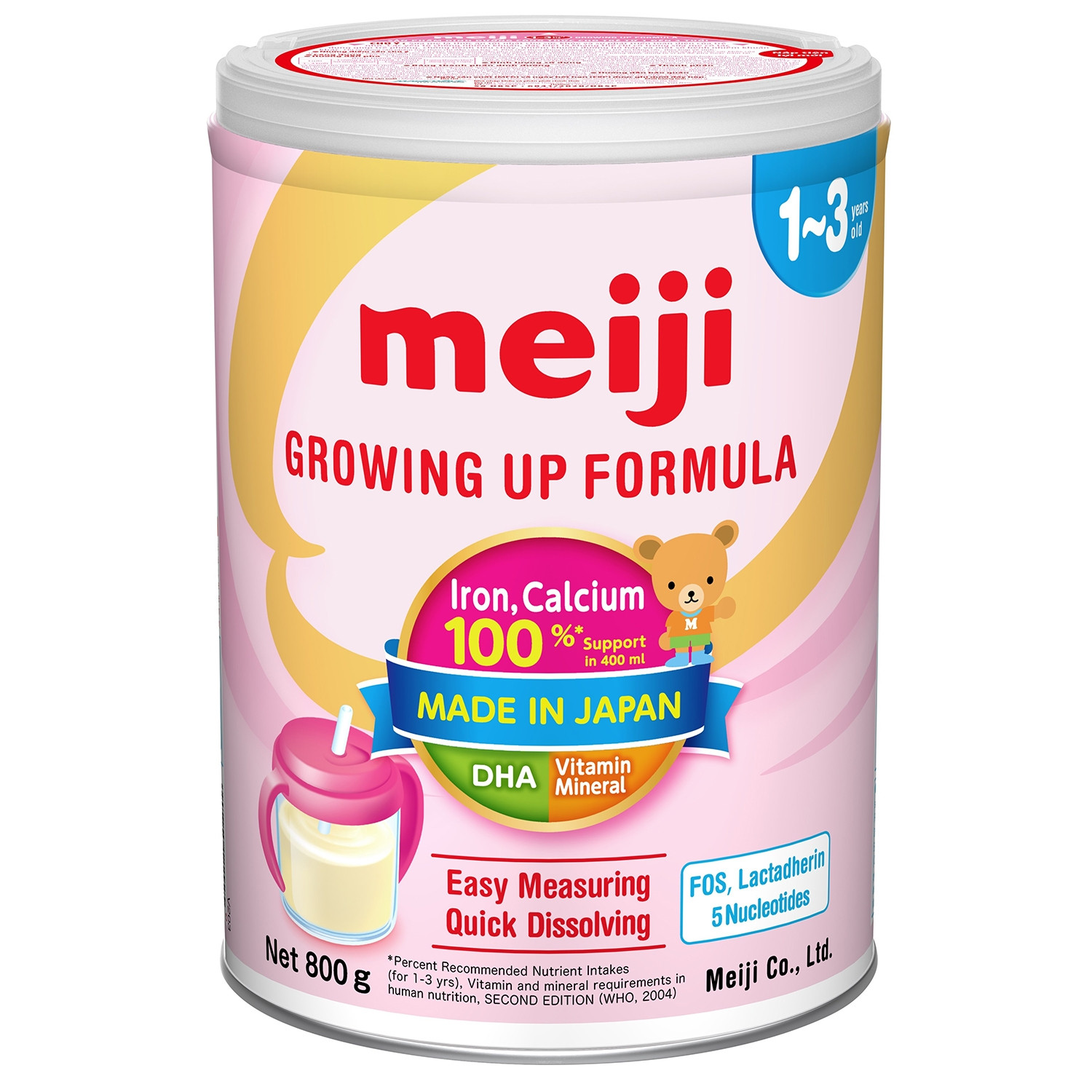 Sữa bột Meiji 1-3 tuổi Growing up Formula 800g nhập khẩu chính hãng