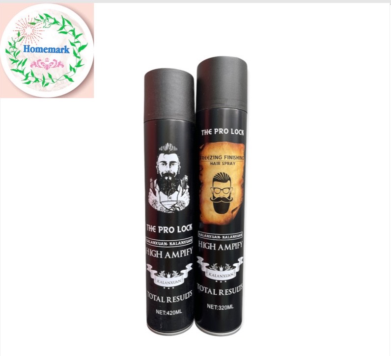 Keo xịt cứng giữ nếp tóc THE PRO LOCK chai 320ml, giữ nếp lâu, không bám bụi _ homemark