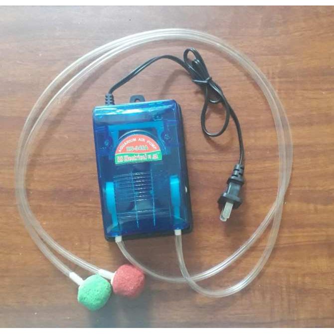 [Tặng Dây + cục sủi] Máy sục Oxy 2 vòi cho bể cá