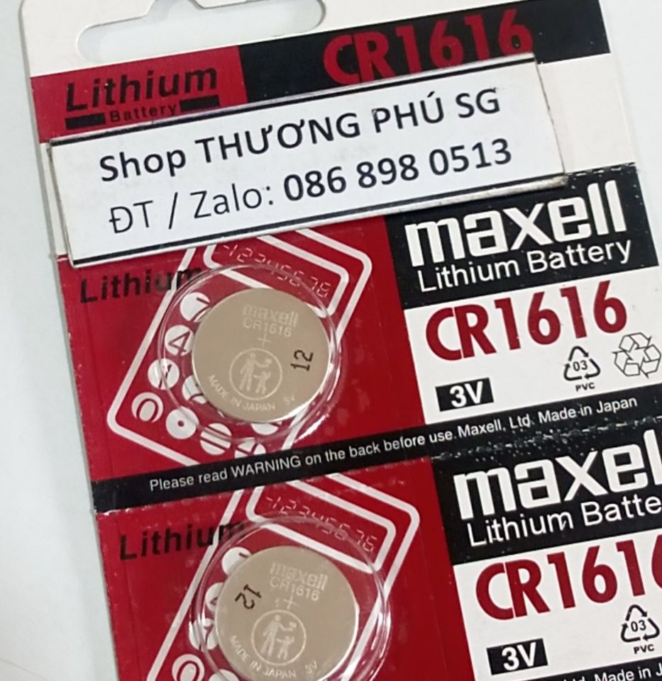Pin maxell lithium battery cr1616, 1616 - 3v