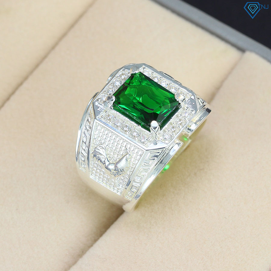 Nhẫn nam bạc 925 đính đá phong thuỷ tuổi dậu NNA0299 - Trang sức TNJ