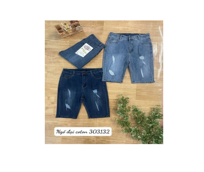 QUẦN JEANS NGỐ RÁCH COTTON SIZE ĐẠI SHOP PHƯƠNG CHÂU