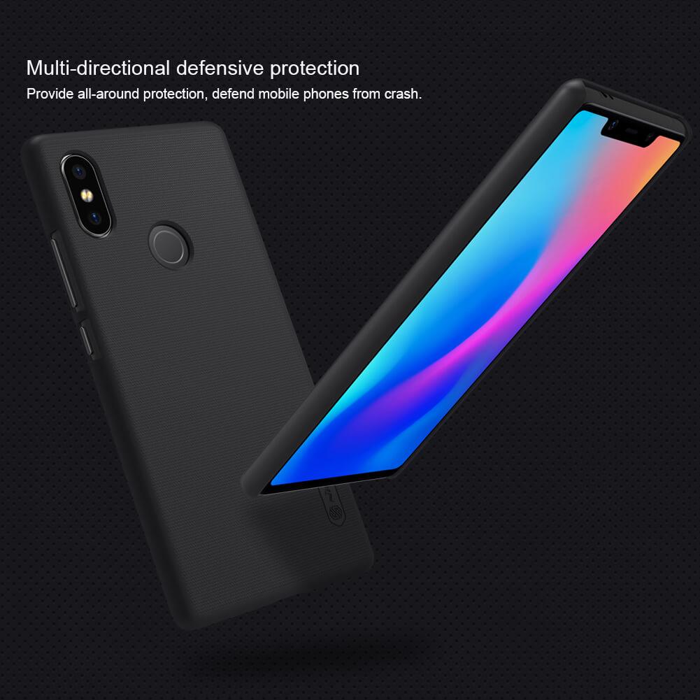 Ốp lưng Nillkin Sần cho Xiaomi Mi8 SE chông vân tay, siêu bền tặng kèm chống lưng xem phim