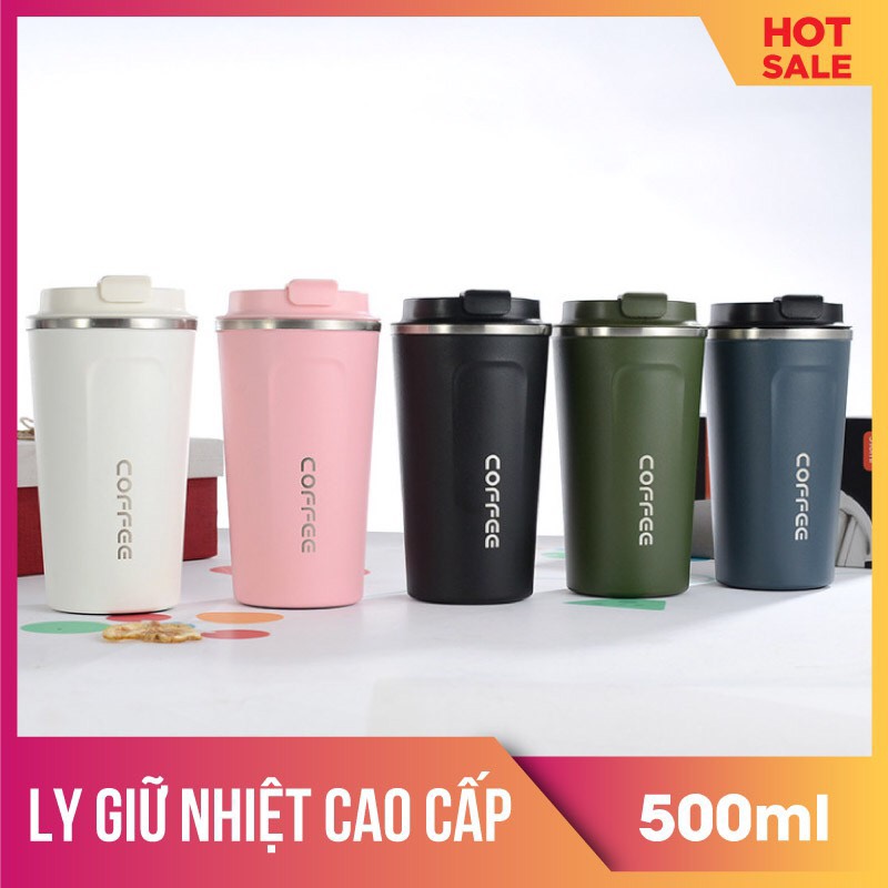 Ly giữ nhiệt Cafe Style hàn quốc sang chảnh cao cấp dung tích 500ml giữ nhiệt tốt