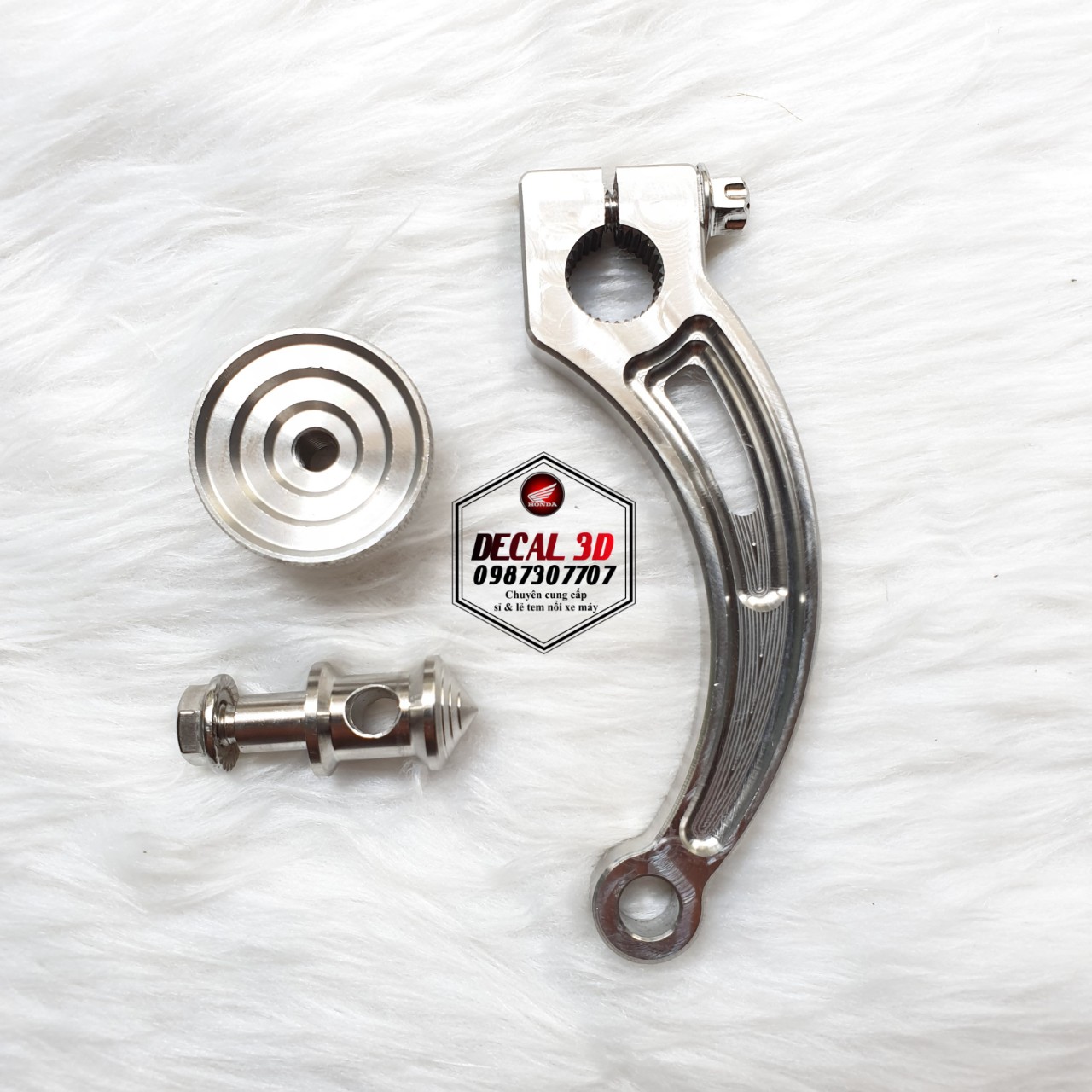 Càng thắng inox nguyên khối cho xe máy sáng bóng cực đẹp