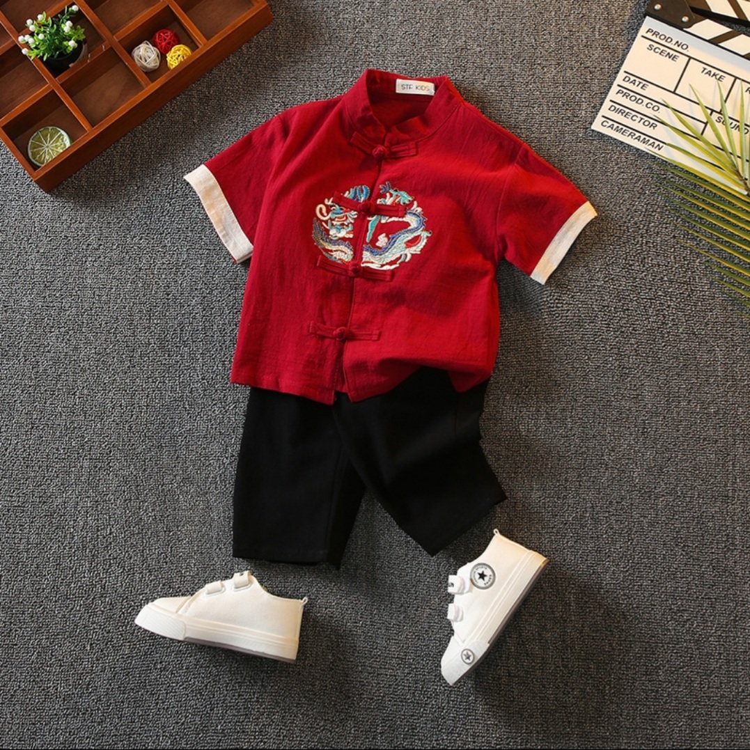 Baby Short-Sleeved Sets, Braided Clothes for Boys/ Very Beautiful Quality Short-Sleeved Sets for Girls from 6-27kg - 6