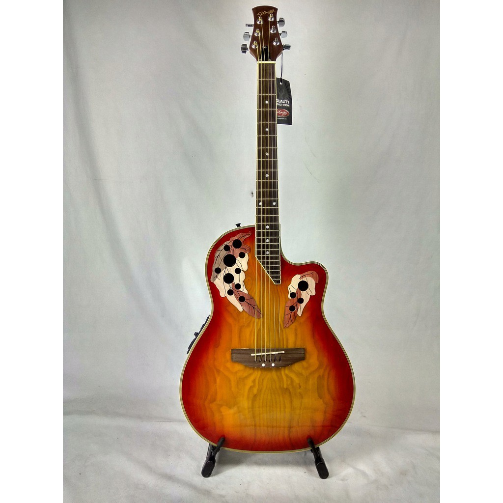 Guitar acoustic - electric stagg a2006-cs độc đáo + phụ kiện - nhập khẩu bỉ