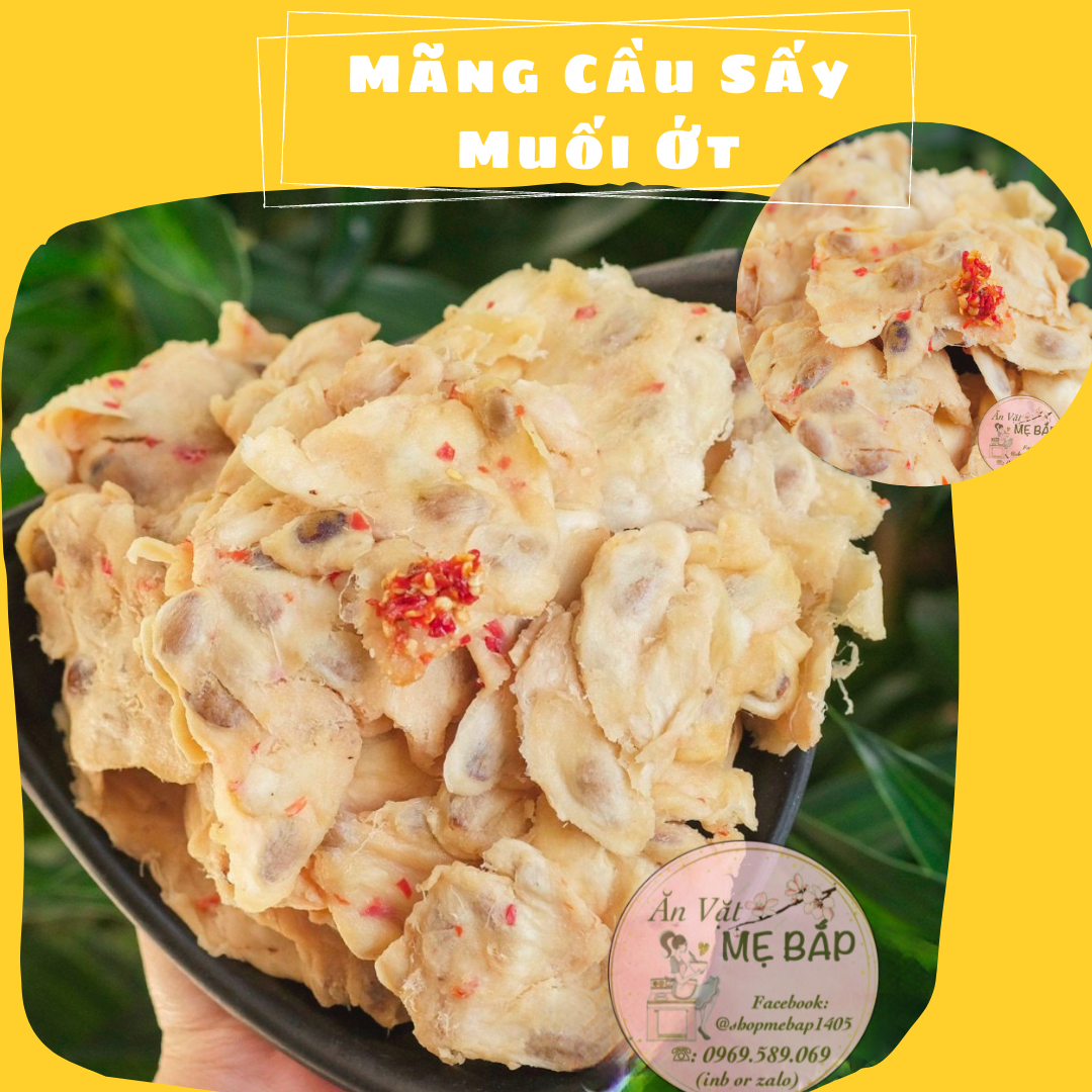 Mãng cầu sấy muối ớt 250g - sấy ômai chua ngọt - shop mẹ bắp
