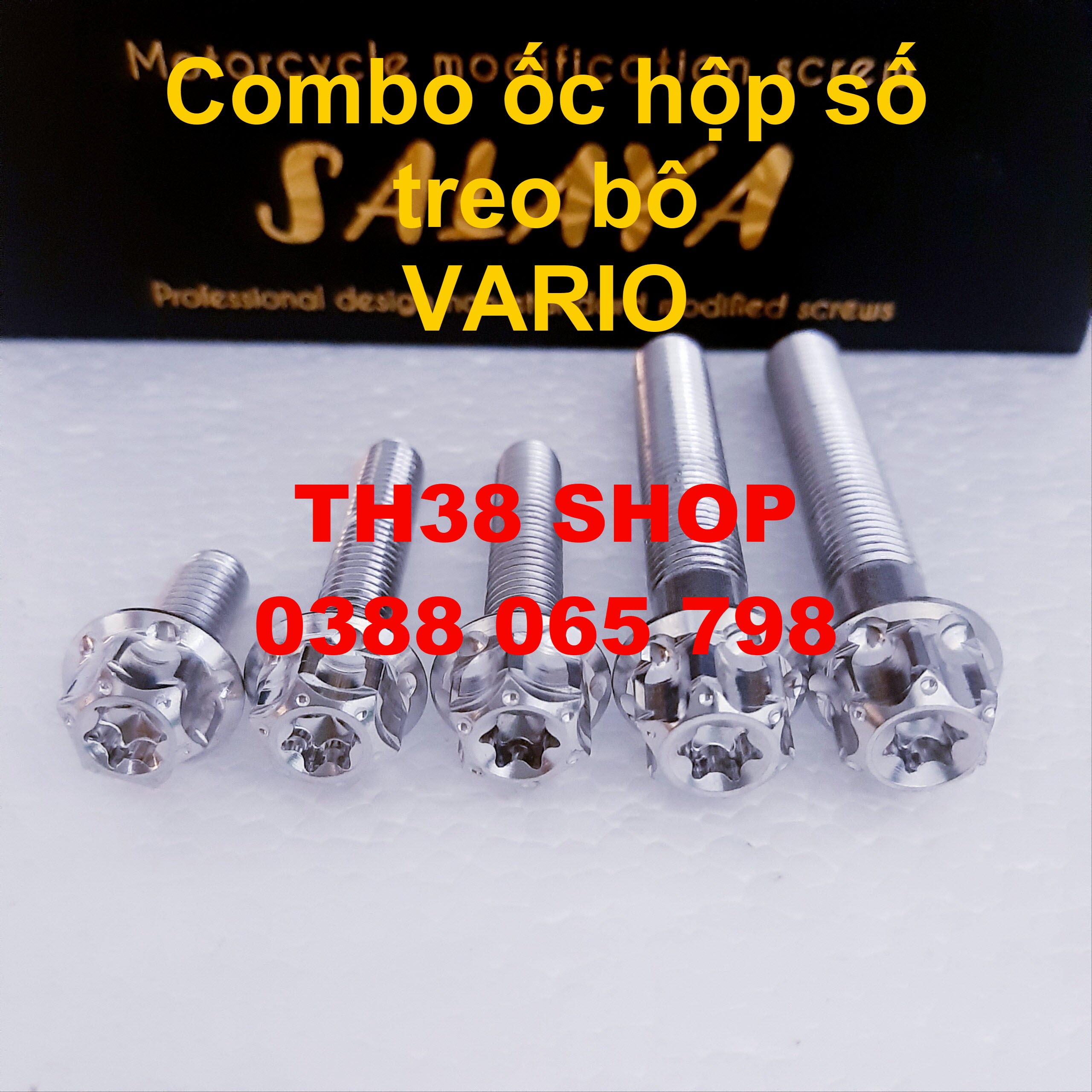 Combo ốc hộp số và treo bô vario salaya