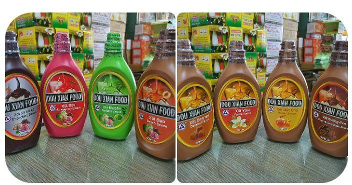 Xốt dâu dou xian chai 700gr