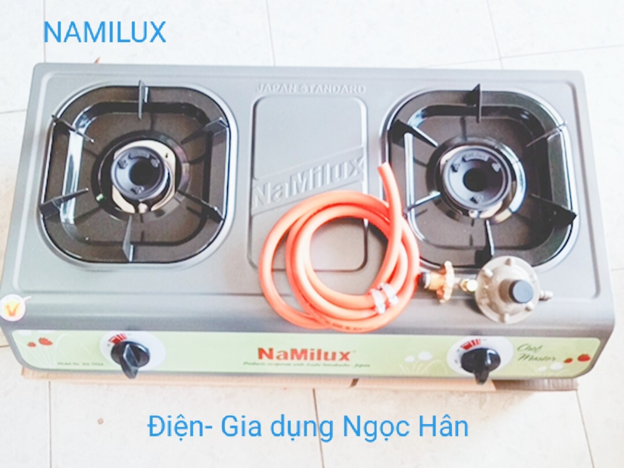 Bếp gas đôi na-711afm namilux mặt bếp chống dính- tặng van dây ga a