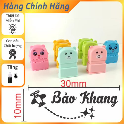 Con Dấu in quần áo cho bé mực chuyên dụng in vải công nghệ nhật bản