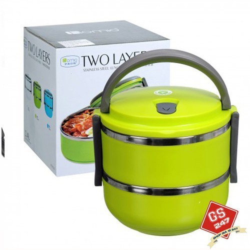 [DEAL LAZ] Cà mèn 2 ngăn giữ nhiệt lõi inox. Hộp đựng cơm giữ nhiệt 2 ngăn/CƠM TIỆN DỤNG ĐỰNG ĐƯỢC NHIỀU MÓN - HỘP 2 LỚP GIỮ NHIỆT LÂU - CÓ QUAI XÁCH DỄ CẦM NẮM - MÀU SẮC DỄ THƯƠNG