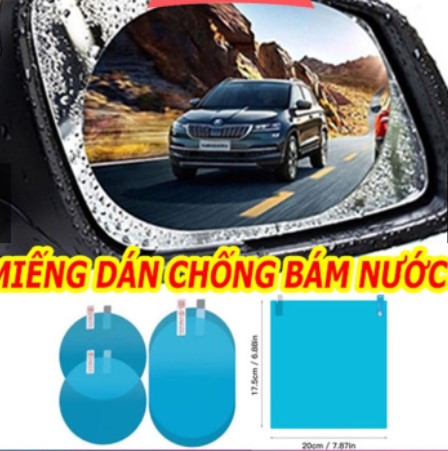 Miếng dán chống bám nước gương chiếu hậu ô tô