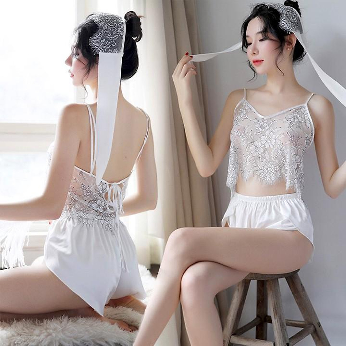 Đồ ngủ hở bạo đồ ngủ liền thân cosplay nữ cảnh sát
