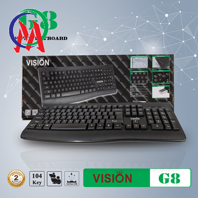 Bàn phím vision g8 siêu bền - chính hãng vsp