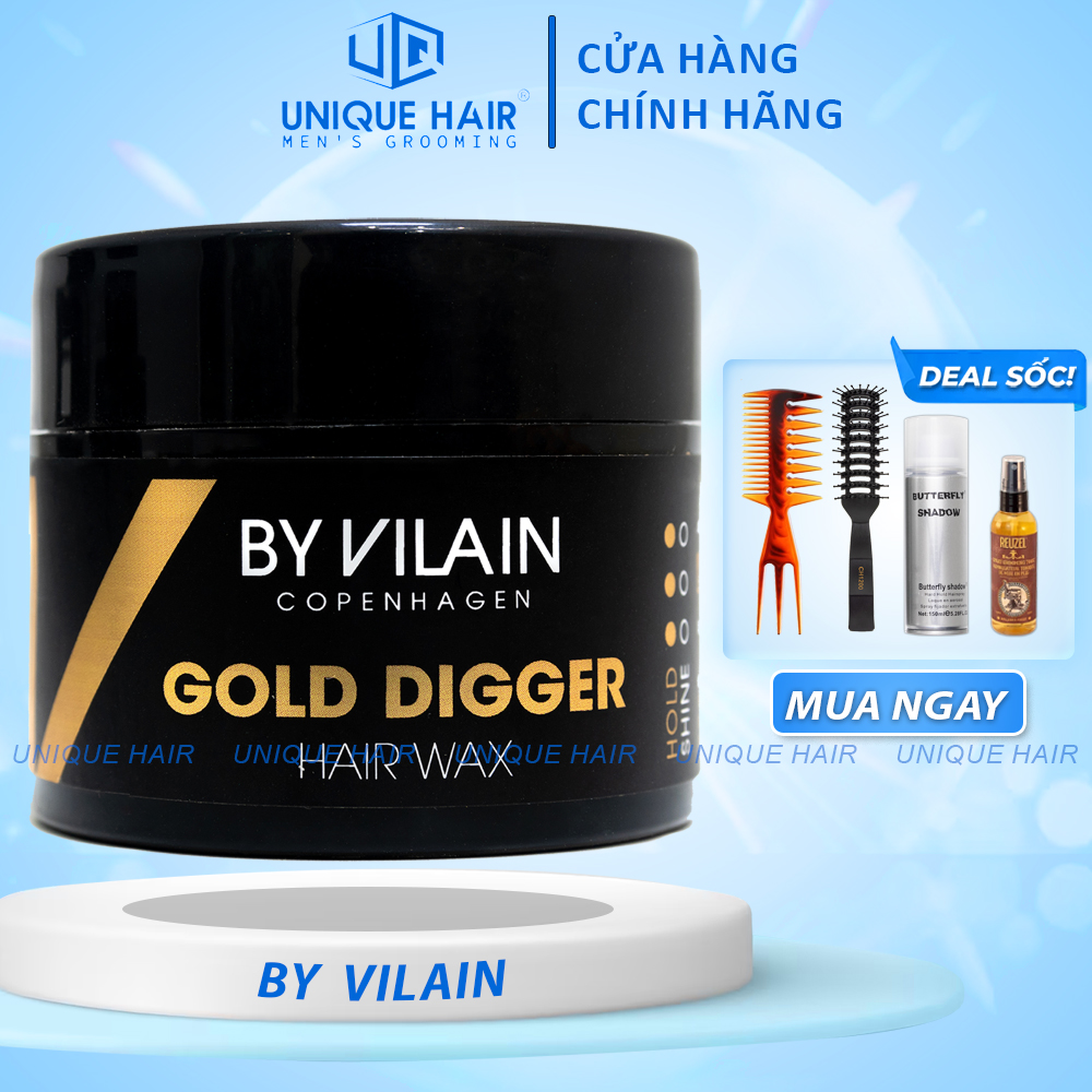 [Chính Hãng] Sáp vuốt tóc By Vilain Gold Digger 65gr - new 2024 + Quà Tặng