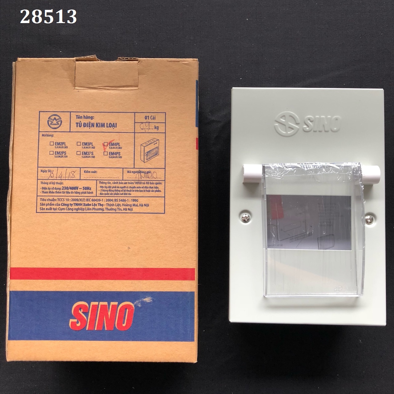 Tủ Điện Vỏ Kim Loại Sino 4EMPL - Chứa 4 Module