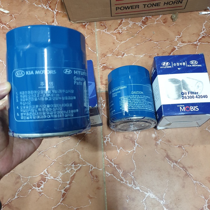 Com bo 10 cốc lọc dầu nhớt huyndai kia 1 tấn 1.25 tấn