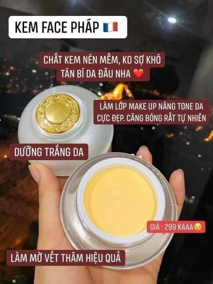 Kem Face Pháp A Cosmetics dưỡng trắng da mặt cấp ẩm tăng sinh collagen x3 hỗ trợ trị mụn phục hồi tái tạo da HAKIHA