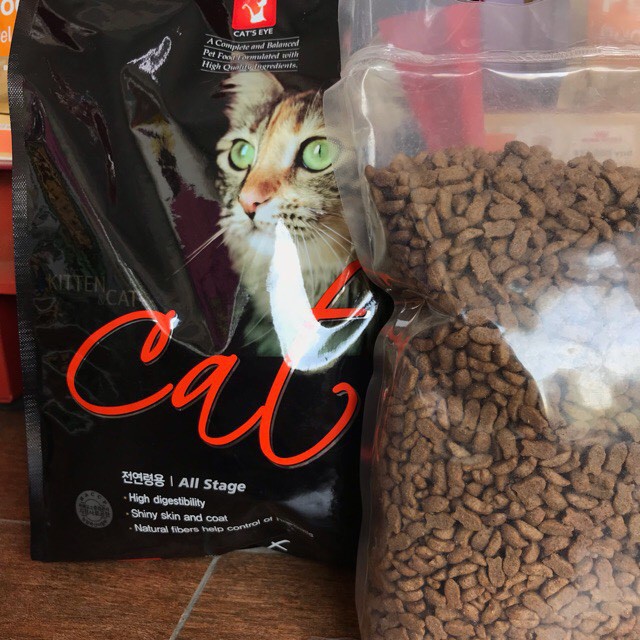 Thức ăn hạt cho mèo hạt Cat's Eye - Túi 1kg hạt cat eye siêu tiết kiệm