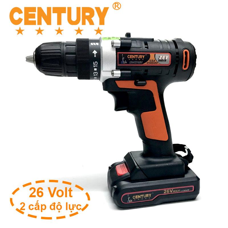 Máy khoan sạc pin 26v hv-kp26v- century