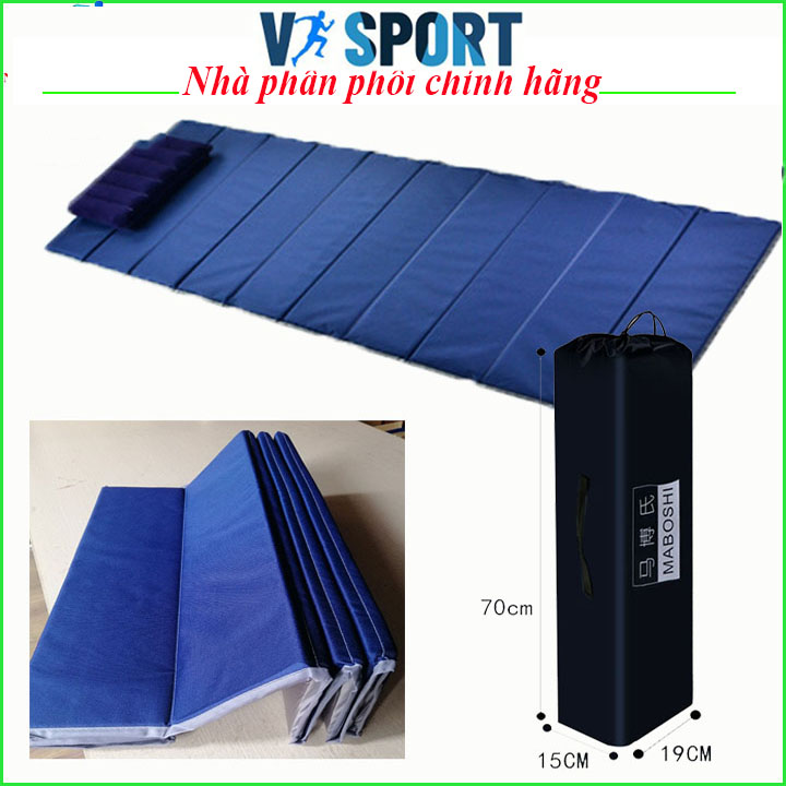 Nệm trải sàn ngủ trưa, có mặt chống nước (190cm x 70cm) - Đệm ngủ trưa văn phòng + Túi đựng - Không có gối