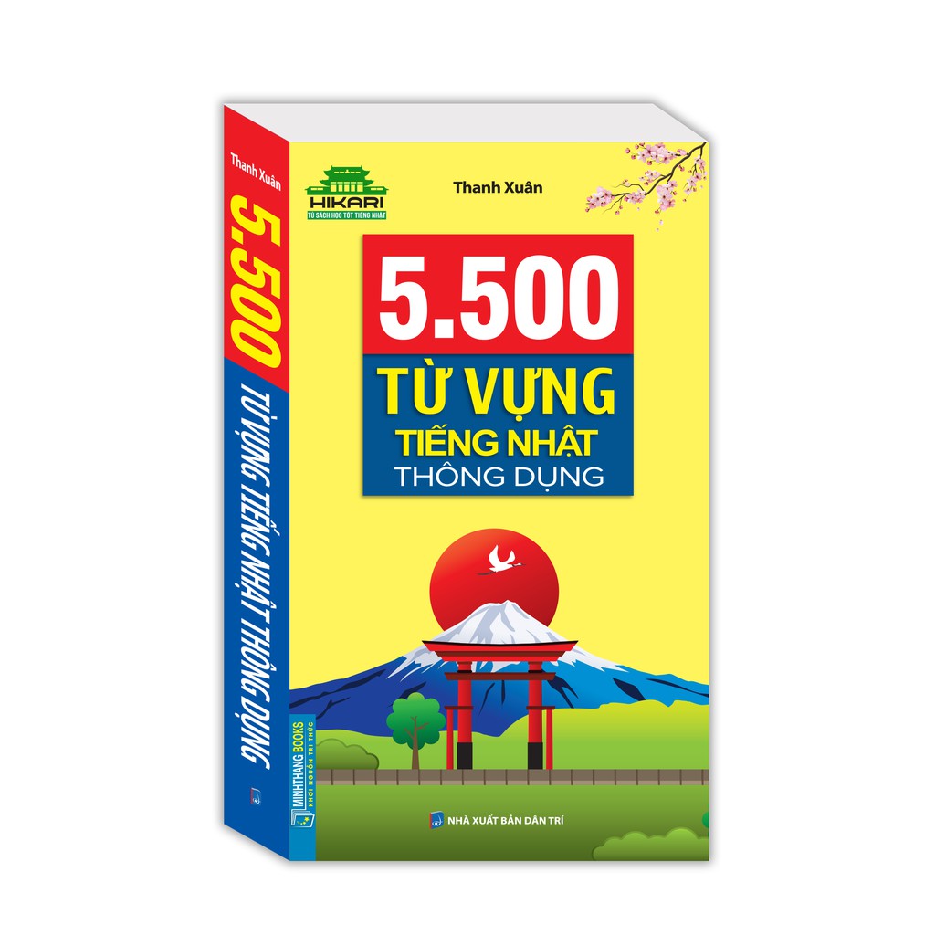 Sách - 5500 từ vựng tiếng nhật thông dụng