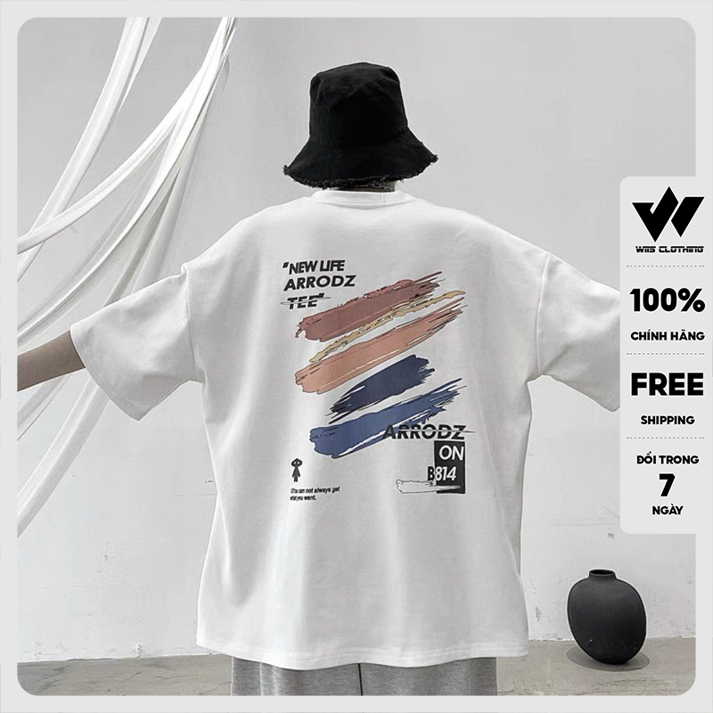 Áo thun tay lỡ WIIS form rộng unisex phông ARRODZ nam nữ oversize ulzzang