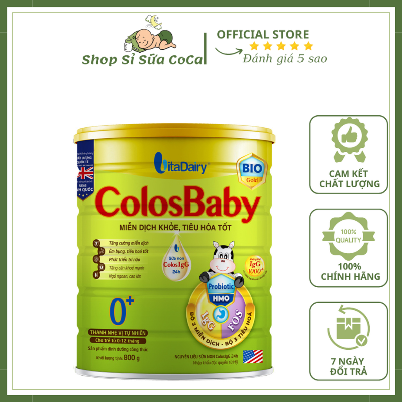 Sữa colosbaby bio 0+ 800gr