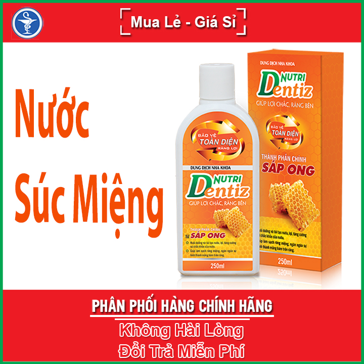 Nutridentiz - dung dịch nha khoa cho răng lợi chắc khỏe