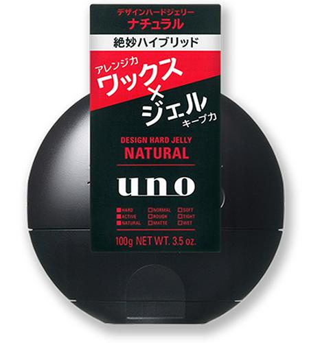 Gel vuốt tạo kiểu tóc Shiseido UNO Design Hard Jelly Natural 100g