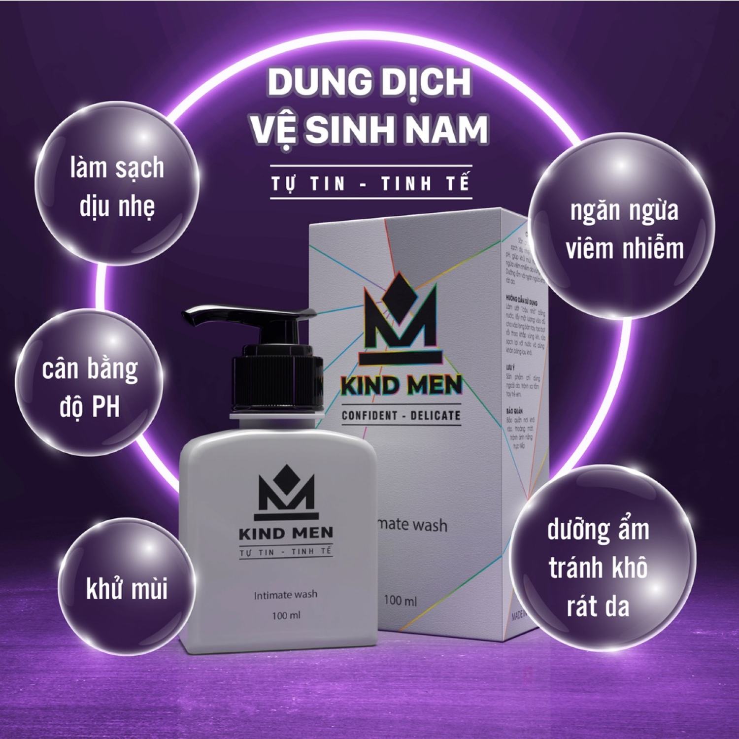 Dung dịch vệ sinh nam giới kind men 100ml